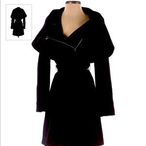Coke Haan Wool blend coat with leather sash
